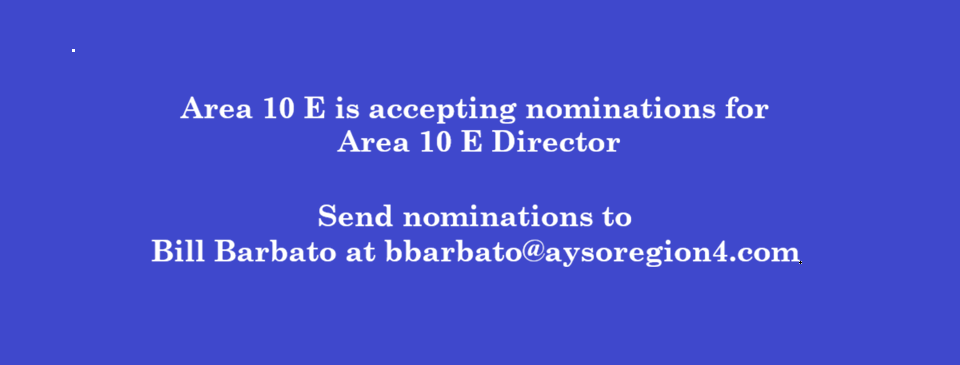 Area 10 E Director Nominations
